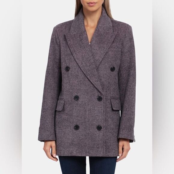 Avec Les Filles Coat Women’s Small Tailored Double Breasted Blazer NWT - Picture 1 of 9